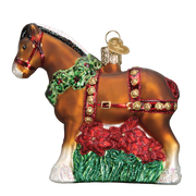 Holiday Clydesdale Ornament