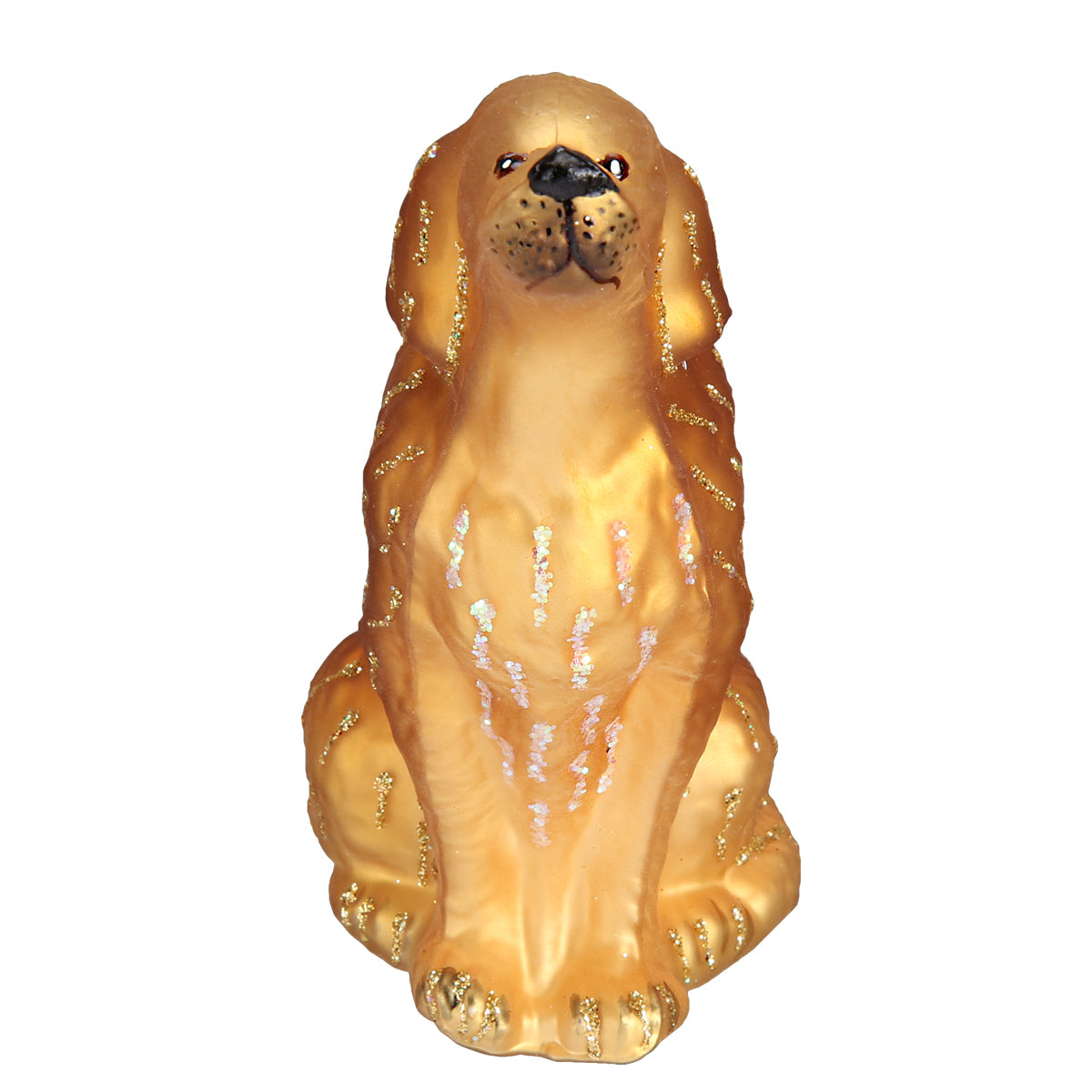 Sitting Golden Ornament - Southlake Paws