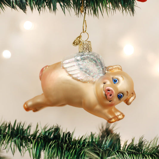 Flying Pig Ornament - Southlake Paws