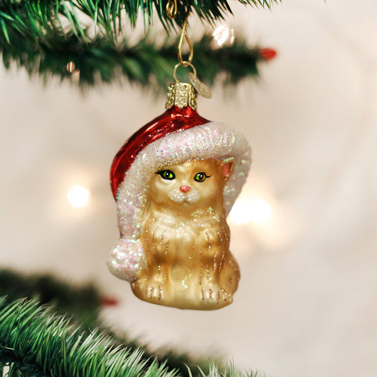 Santa's Kitten Ornament - Southlake Paws