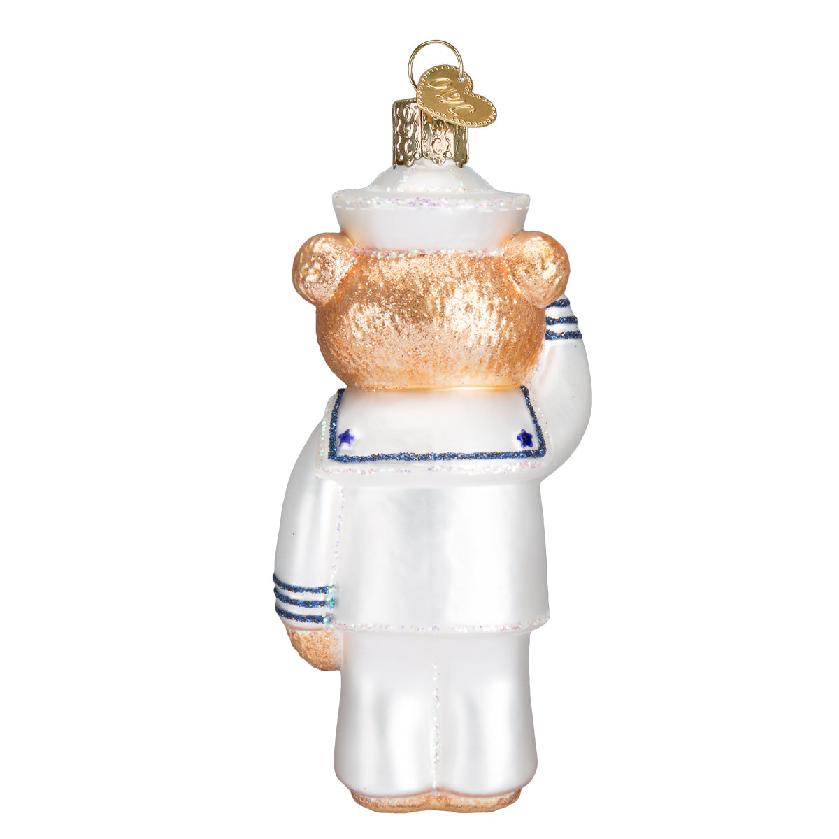 Navy Bear Ornament - Southlake Paws