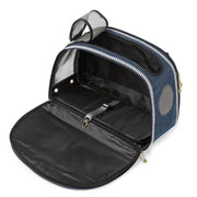 Denim Pet Carrier – Breathable, Stylish & Travel-Ready 