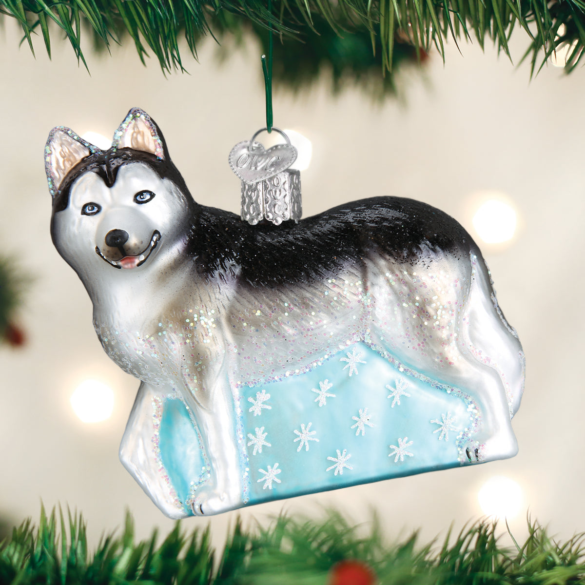 Siberian Husky Ornament - Southlake Paws