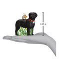 Load image into Gallery viewer, Standing Black Lab Ornament - Southlake Paws

