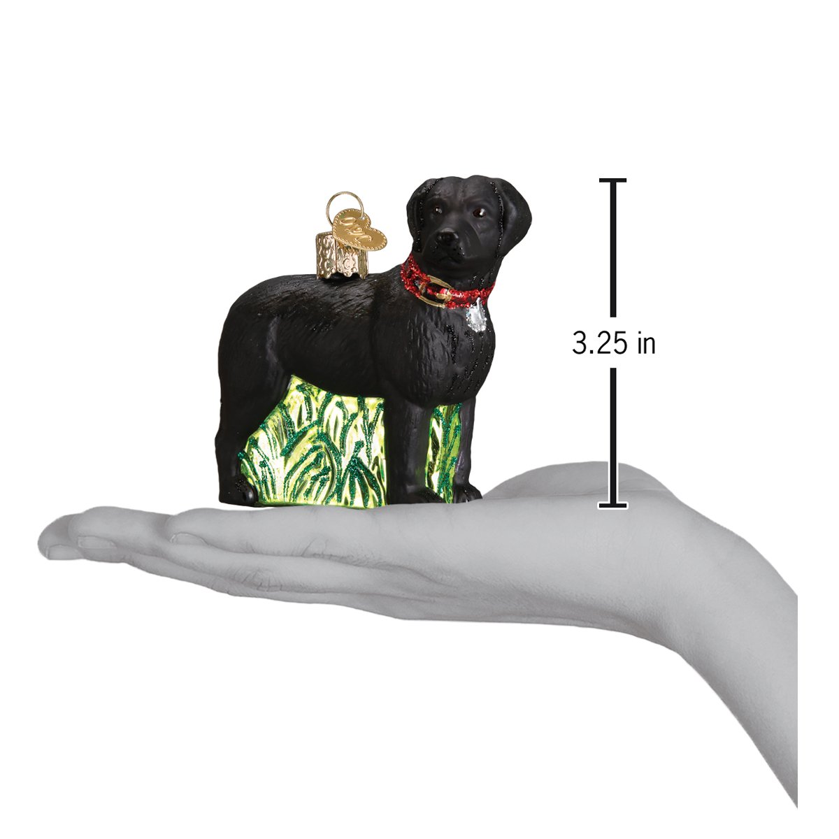Standing Black Lab Ornament - Southlake Paws