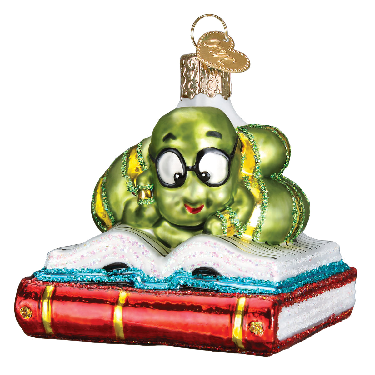 Bookworm Ornament - Southlake Paws