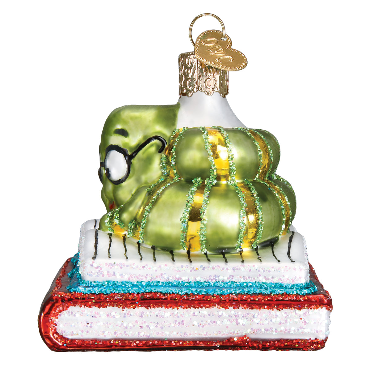 Bookworm Ornament - Southlake Paws