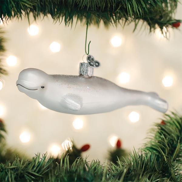 Beluga Whale Ornament - Southlake Paws
