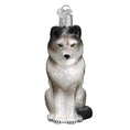 Load image into Gallery viewer, Sitting Wolf Ornament - Southlake Paws
