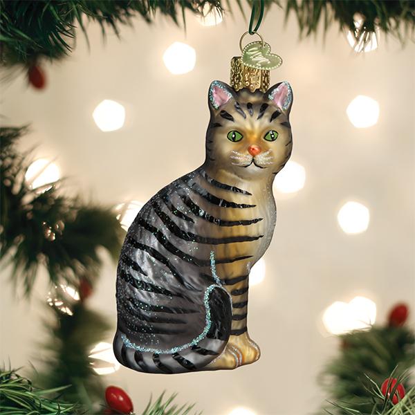 Tabby Cat ornament - Southlake Paws