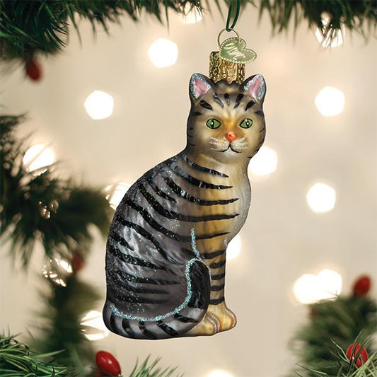 Tabby Cat ornament - Southlake Paws