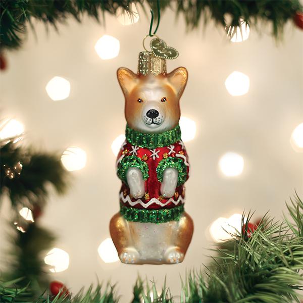Christmas Corgi Ornament - Southlake Paws