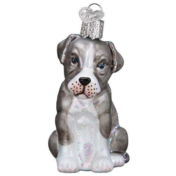 Puppy Pitbull Christmas Ornament - Southlake Paws
