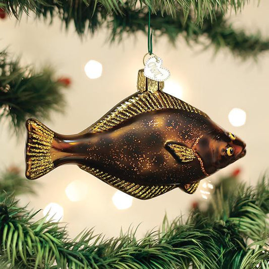 Pacific Halibut Ornament - Southlake Paws