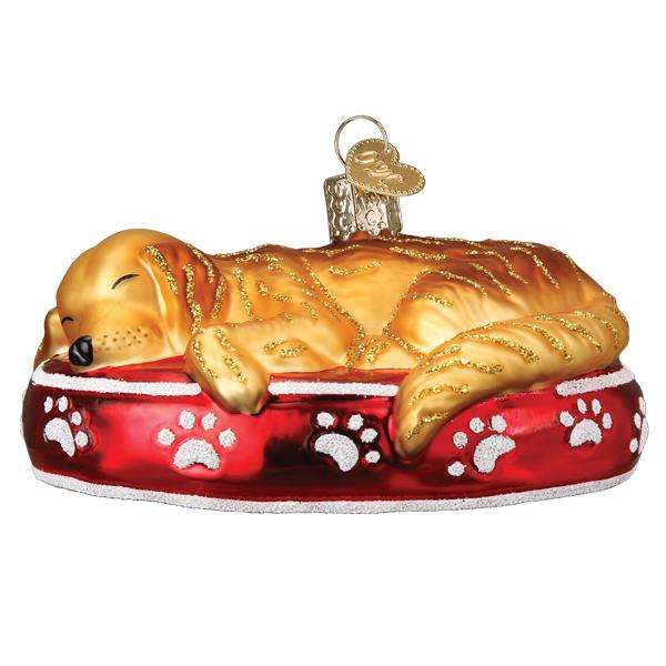 Sleepy Golden Retriever Ornament - Southlake Paws