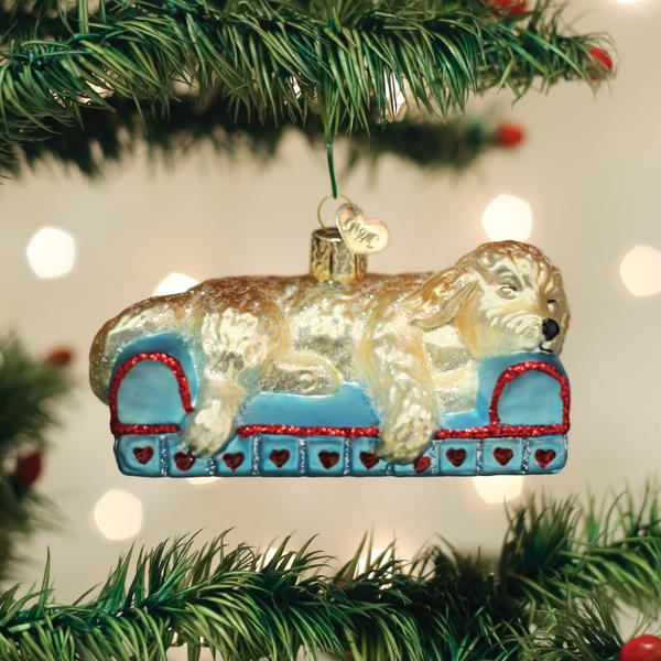 Sleepy Doodle Dog Ornament - Southlake Paws