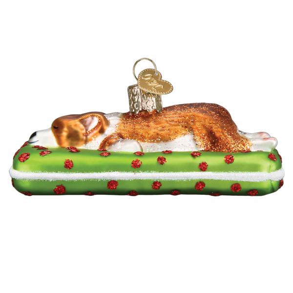 Sleepy Corgi Ornament - Southlake Paws