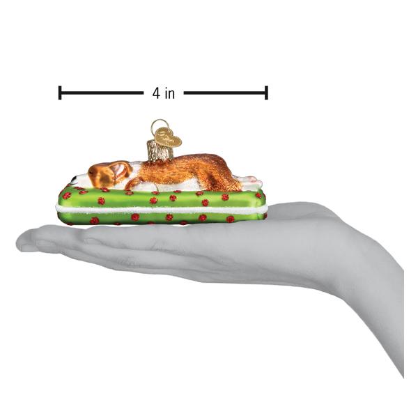 Sleepy Corgi Ornament - Southlake Paws
