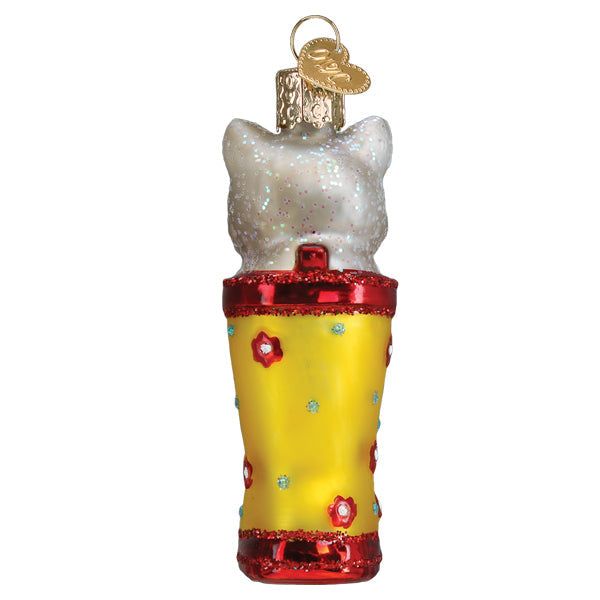 Kitten In Rain Boot Ornament - Southlake Paws