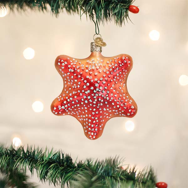 Red Starfish Ornament - Southlake Paws