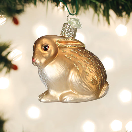 Tan Cottontail Bunny Ornament - Southlake Paws