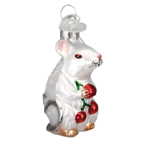 White Mouse Ornament - Southlake Paws
