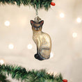 Load image into Gallery viewer, Tan Siamese Cat Ornament - Southlake Paws
