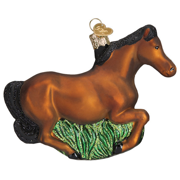 Brown Mustang Ornament - Southlake Paws