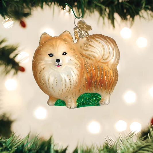 Standing Pomeranian Ornament - Southlake Paws