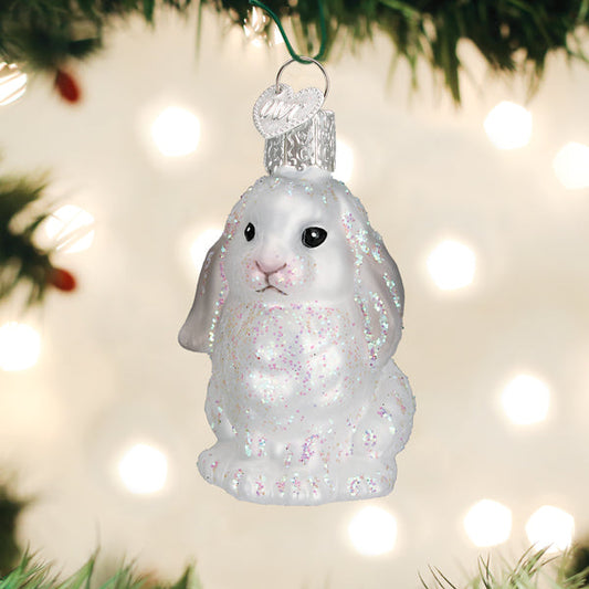 White Baby Bunny Ornament - Southlake Paws