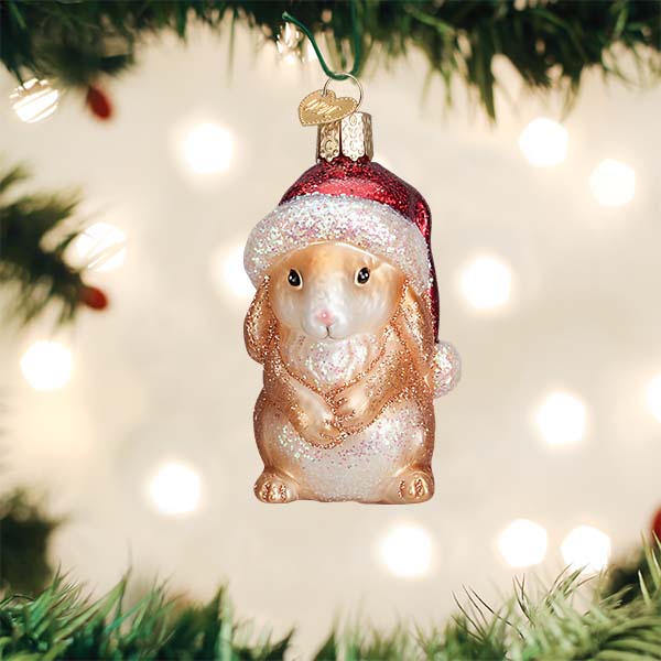 Standing Christmas Bunny Ornament - Southlake Paws