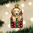 Load image into Gallery viewer, Golden Puppy Surprise Ornament - Southlake Paws
