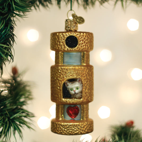 Cat Tower Ornament - Southlake Paws