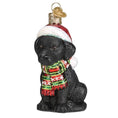 Load image into Gallery viewer, Holiday Black Labrador Puppy Ornament - Southlake Paws
