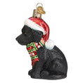 Load image into Gallery viewer, Holiday Black Labrador Puppy Ornament - Southlake Paws
