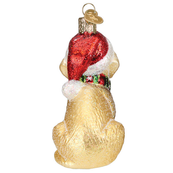 Holiday Yellow Labrador Puppy Ornament - Southlake Paws