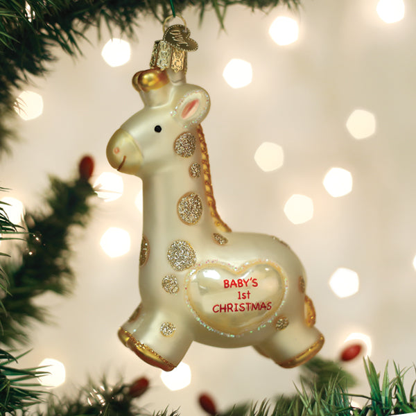 Baby's First Christmas Giraffe Ornament - Southlake Paws