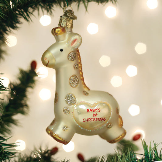 Baby's First Christmas Giraffe Ornament - Southlake Paws