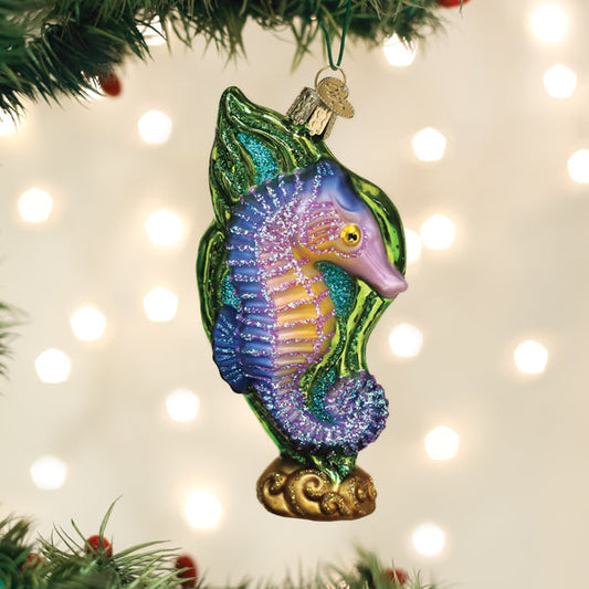 Bright Seahorse Ornament - Southlake Paws