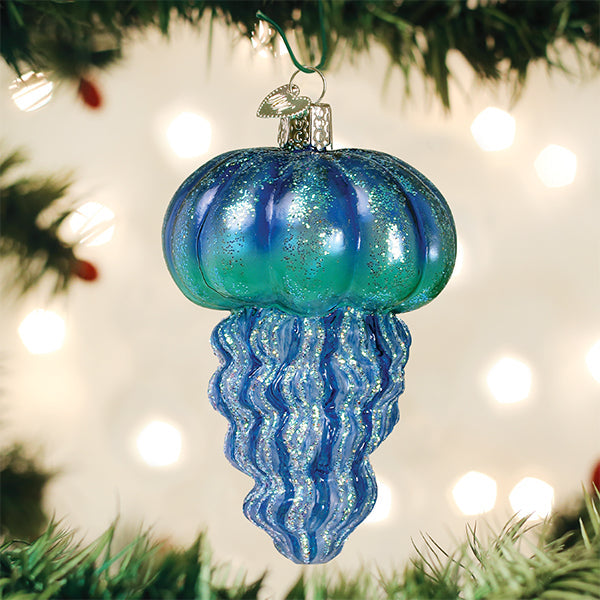 Blue Jellyfish Ornament - Southlake Paws