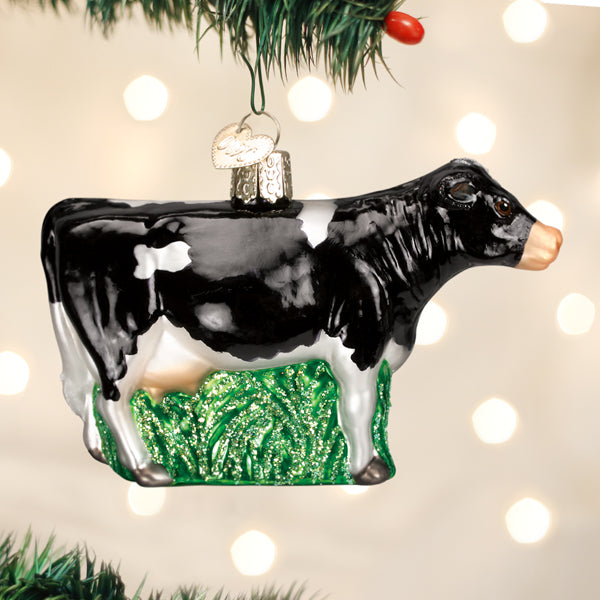 Black Dairy Cow Ornament - Southlake Paws