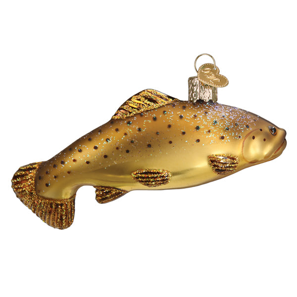 Brown Trout Ornament - Southlake Paws
