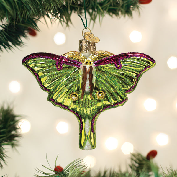 Luna Moth Ornament - Southlake Paws