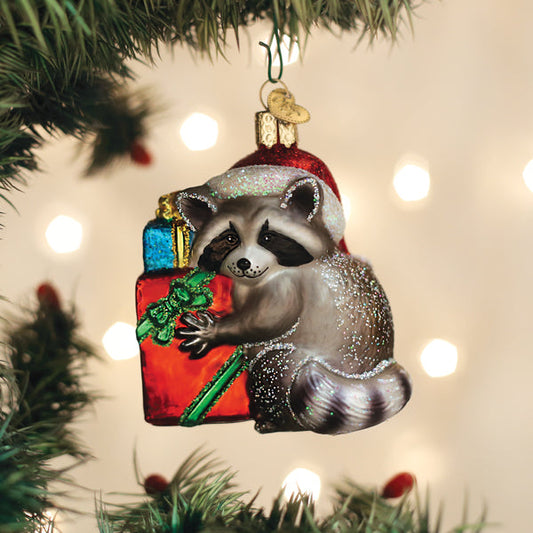 Christmas Bandit Raccoon Ornament - Southlake Paws
