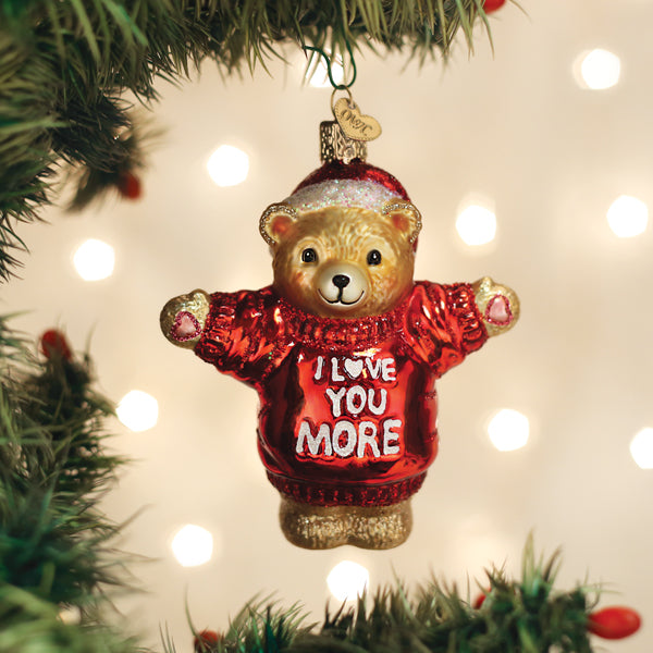 I Love You More Bear Ornament - Southlake Paws
