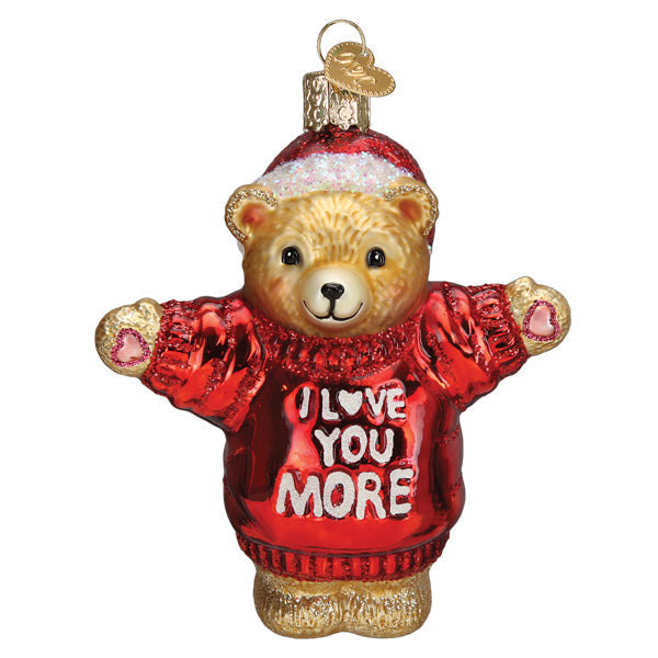 I Love You More Bear Ornament - Southlake Paws