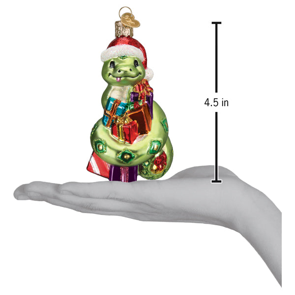 Santa Snake Ornament - Southlake Paws