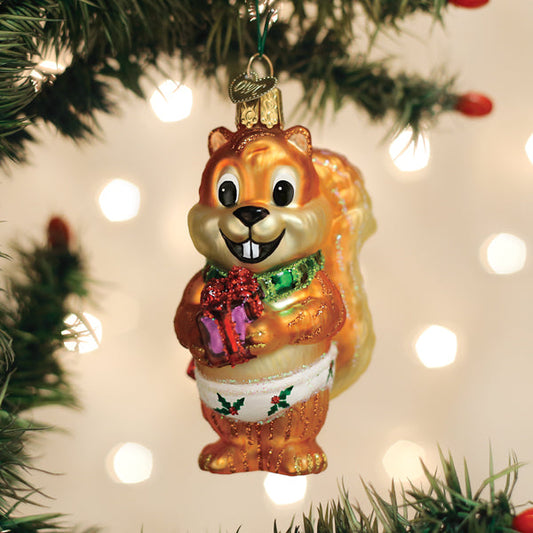 Silly Christmas Squirrel Ornament - Southlake Paws