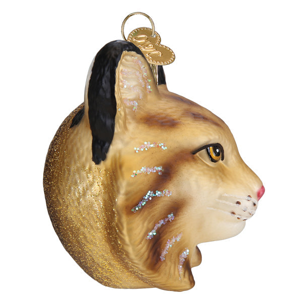 Bobcat Head Ornament - Southlake Paws