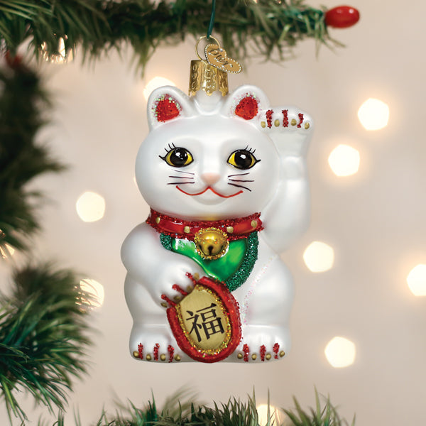 Lucky Cat Ornament - Southlake Paws